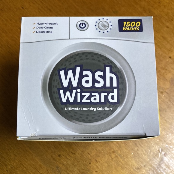 Wash Wizard Blue Ultimate Laundry Ball Washes 1500 Loads Hypoallergenic - Picture 3 of 11